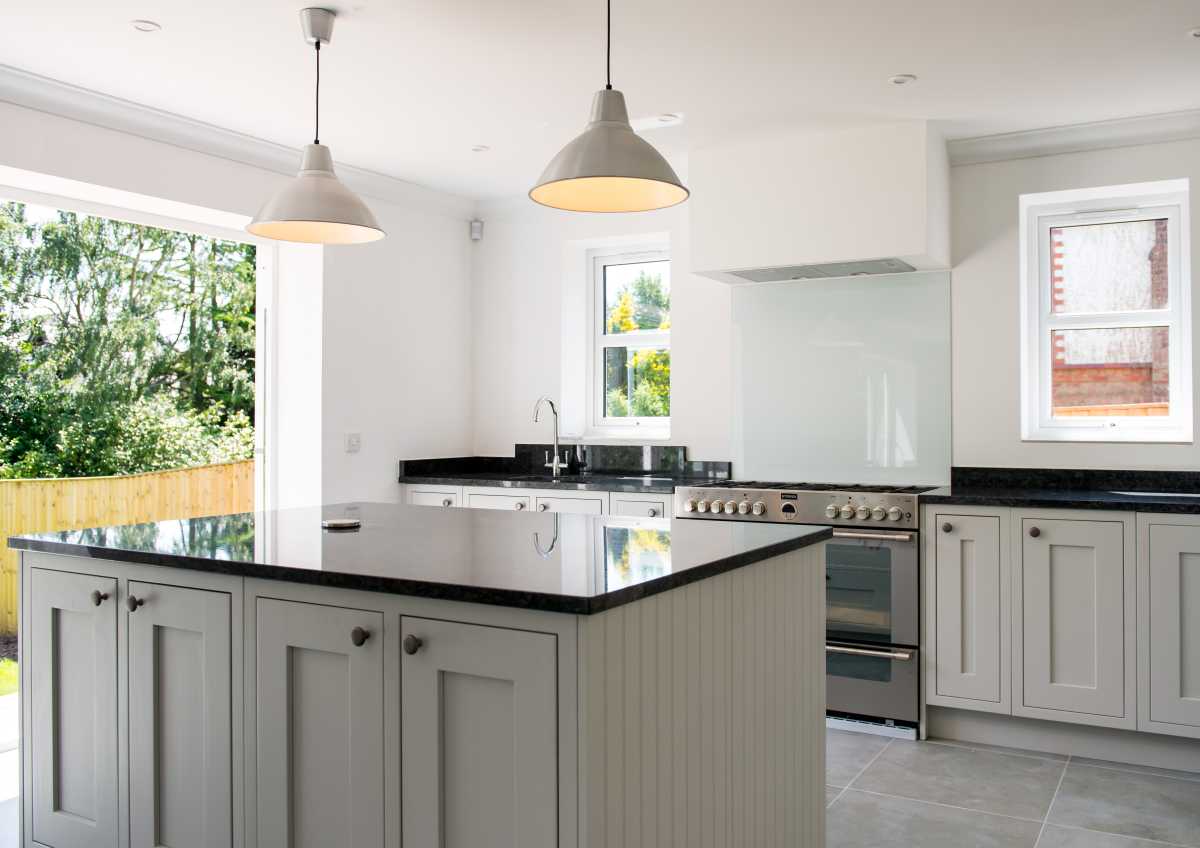 project 23 traditional in-frame kitchen - island angle view