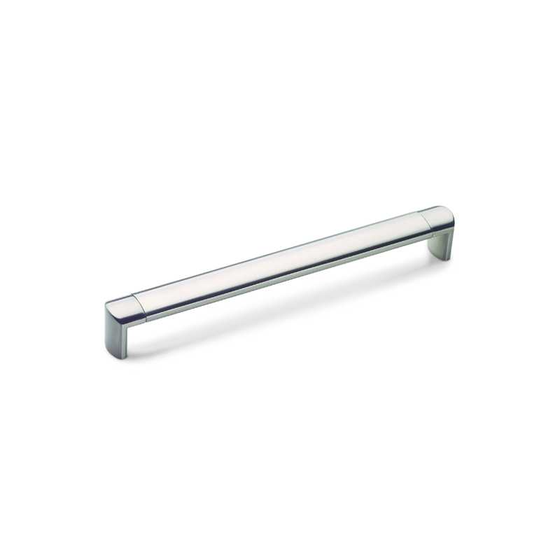 Polished straight bar silver kitchen door handle