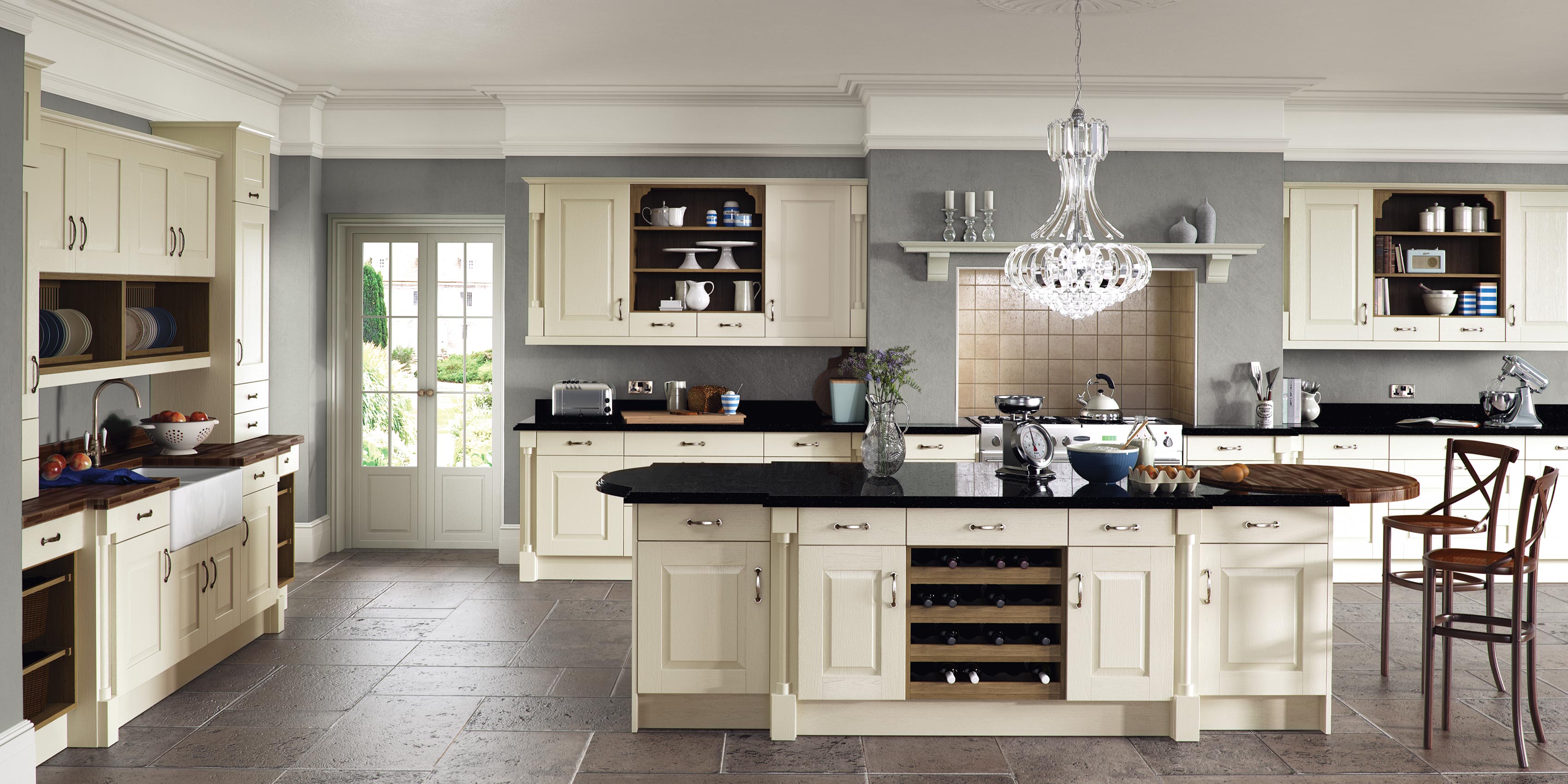 Traditional Raised Centre Panel Door Style Kitchen Og Kitchens