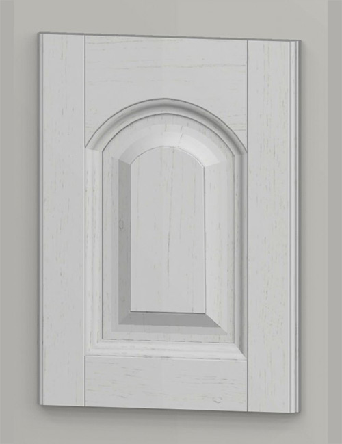 hp50 solid oak arched frame door with oak veneered centre panel - white k50