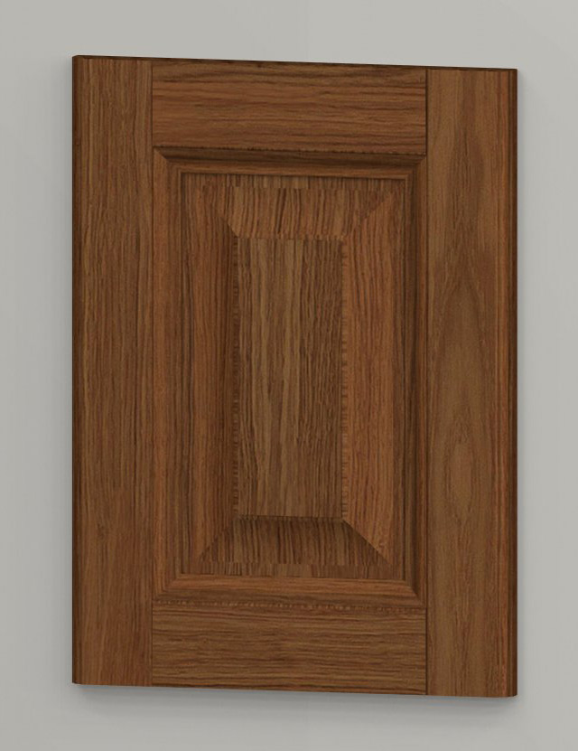 Oak framed oak veneered centre panel door - rustic k8