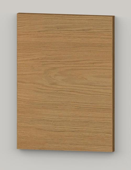 TP21 Straight grained oak veneerd flat door - oiled km0