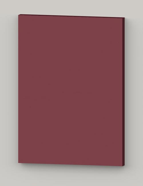 Special horizontal birch veneer flat door - cranberry tbp85