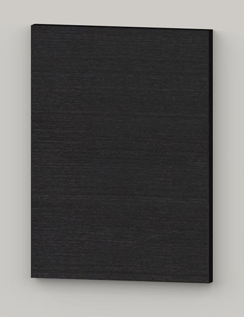 Special horizontal birch veneer flat door - lacquere black grey tbp82