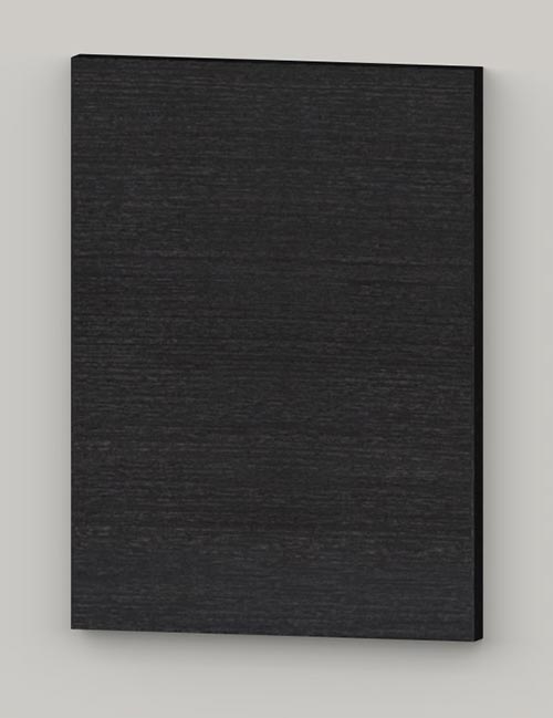 Special horizontal birch veneer flat door - oiled black grey tbm82