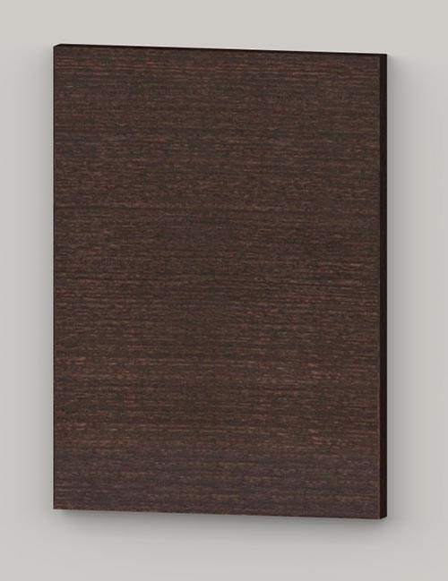 Special horizontal birch veneer flat door - oiled dark brown tbm82