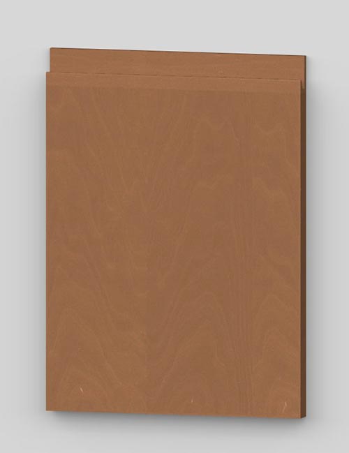 Vertical birch veneer j-pull flat door - hazel b3