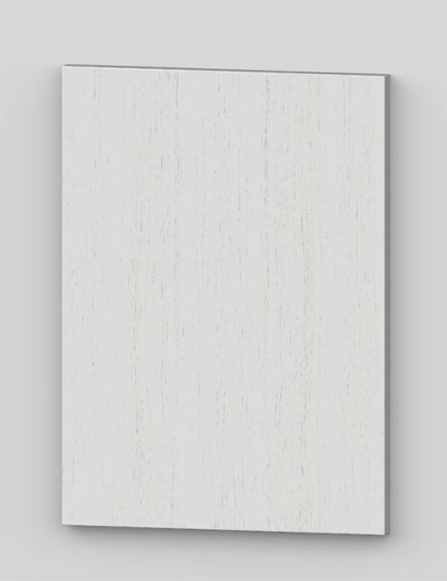 Oak vertical veneer flush door with osb core - white k50