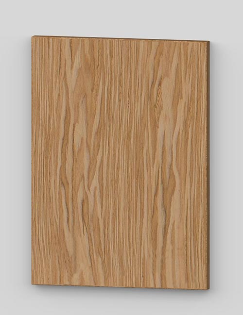 Flush door with technical veneer finish - oiled olivo