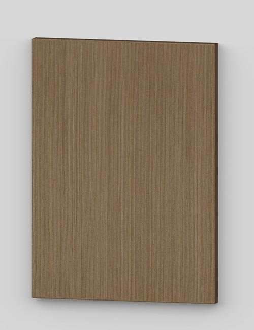 Flush door with technical veneer finish - oiled wild brown