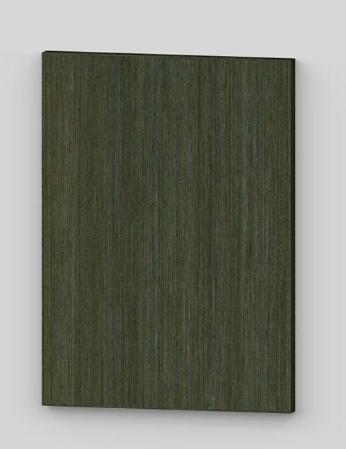 Flush door with technical veneer finish - oiled wild green