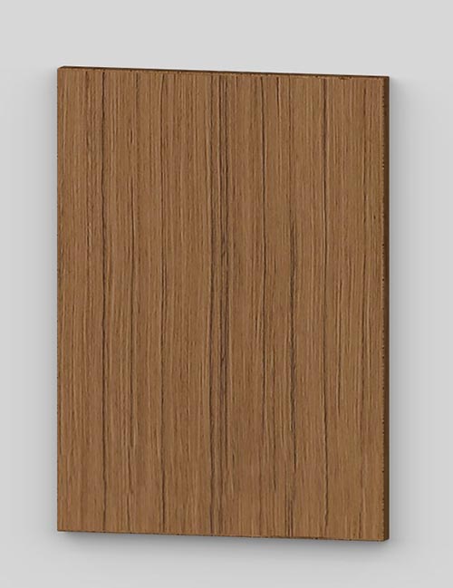 Flush door with technical veneer finish - teak burma