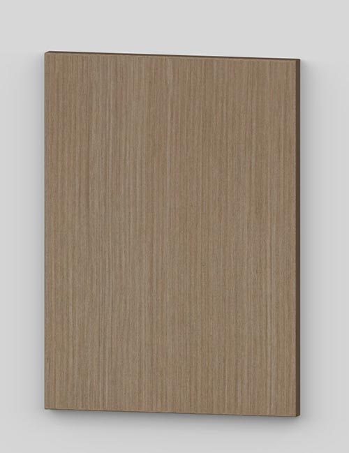 Flush door with technical veneer finish - wild brown
