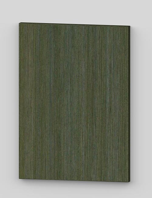 Flush door with technical veneer finish - wild green