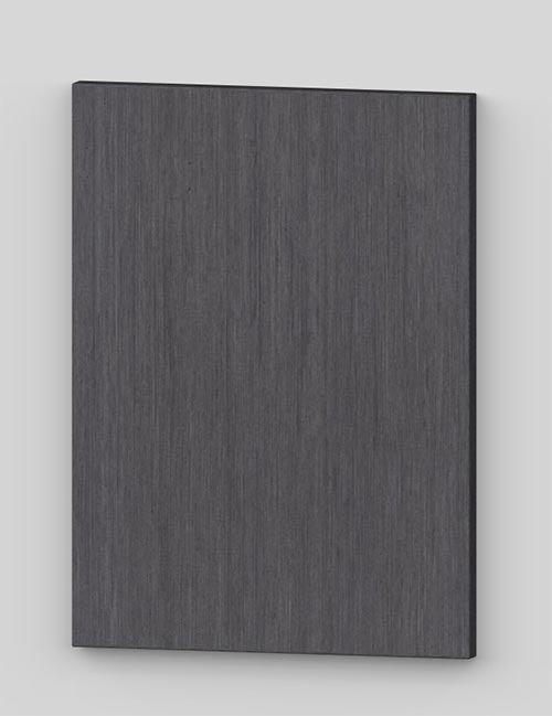 Flush door with technical veneer finish - wild grey