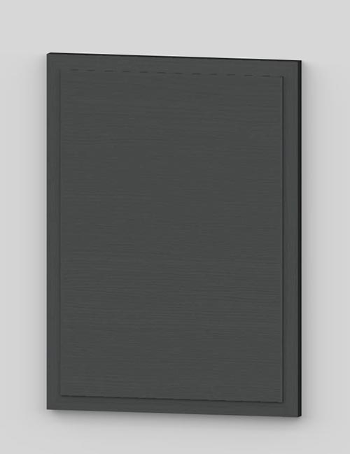 Raise panel vertical oak veneered door with wood edge - columba oenas k42