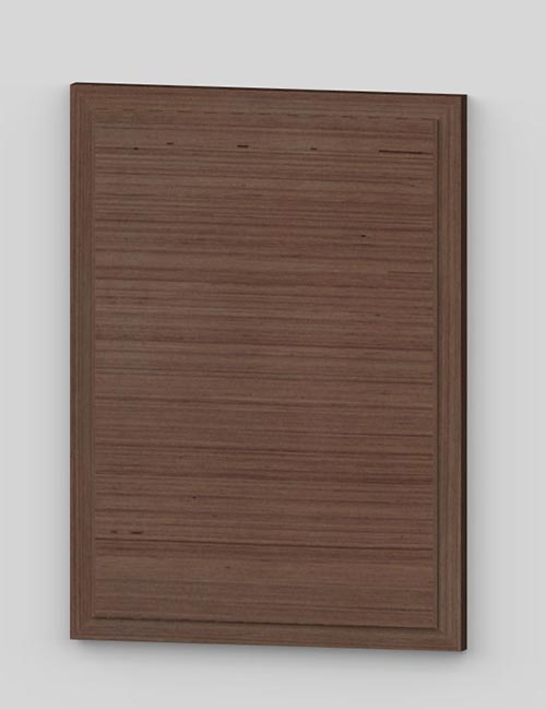 Horizontal birch veneered raised panel door - french walnut tb19