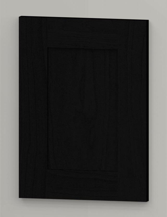 WS21 birch frame shaker door - black b49