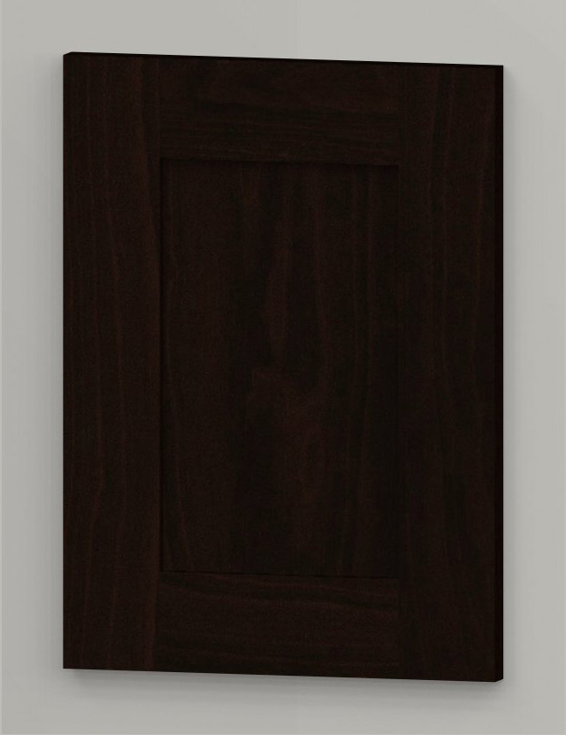 WS21 birch frame shaker door - dark brown b21