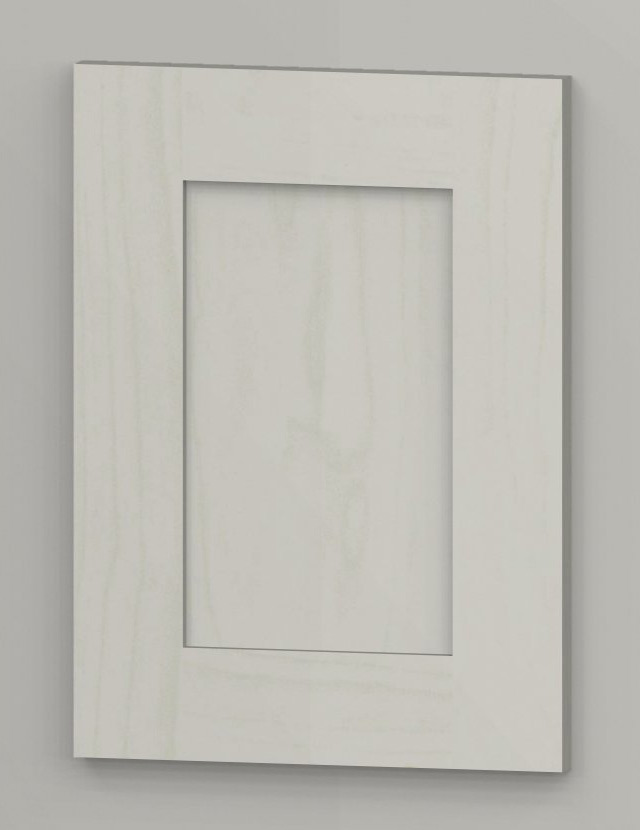 WS21 birch frame shaker door - white b50