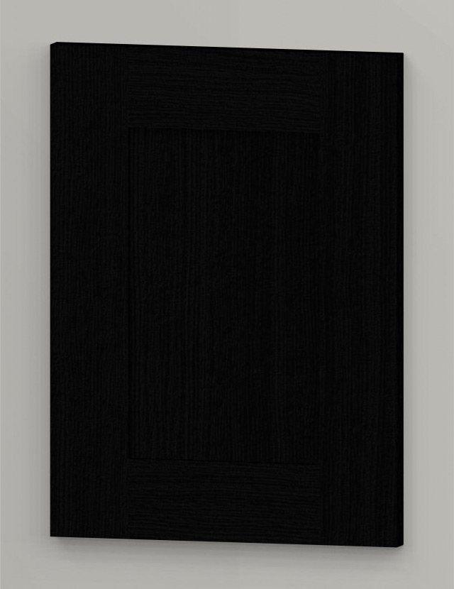 WS21 oak frame shaker door - black k49