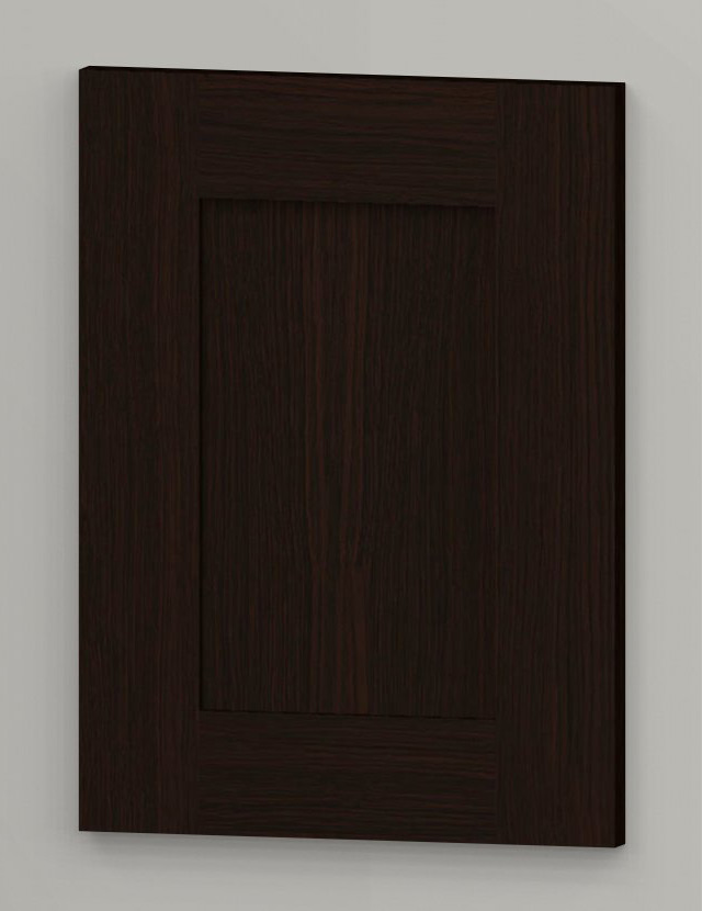 WS21 oak frame shaker door - dark brown k31