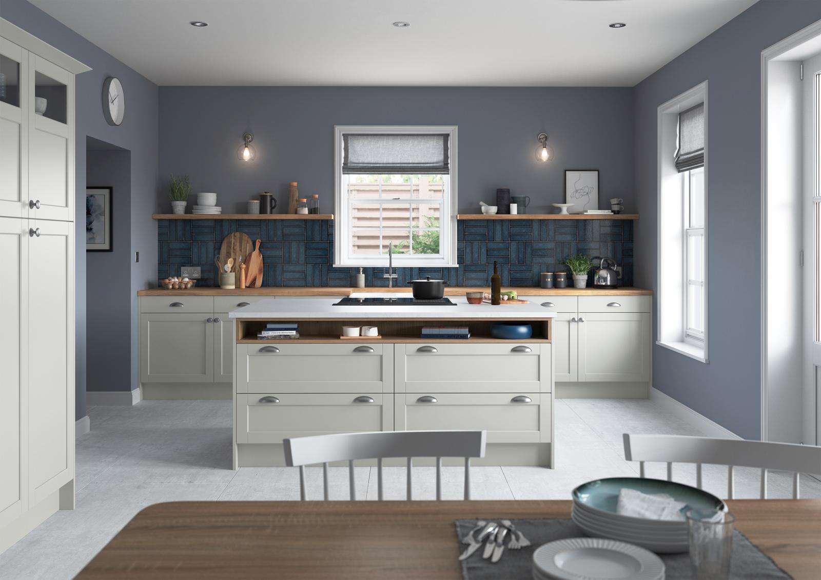 contemporary shaker style country kitchen main