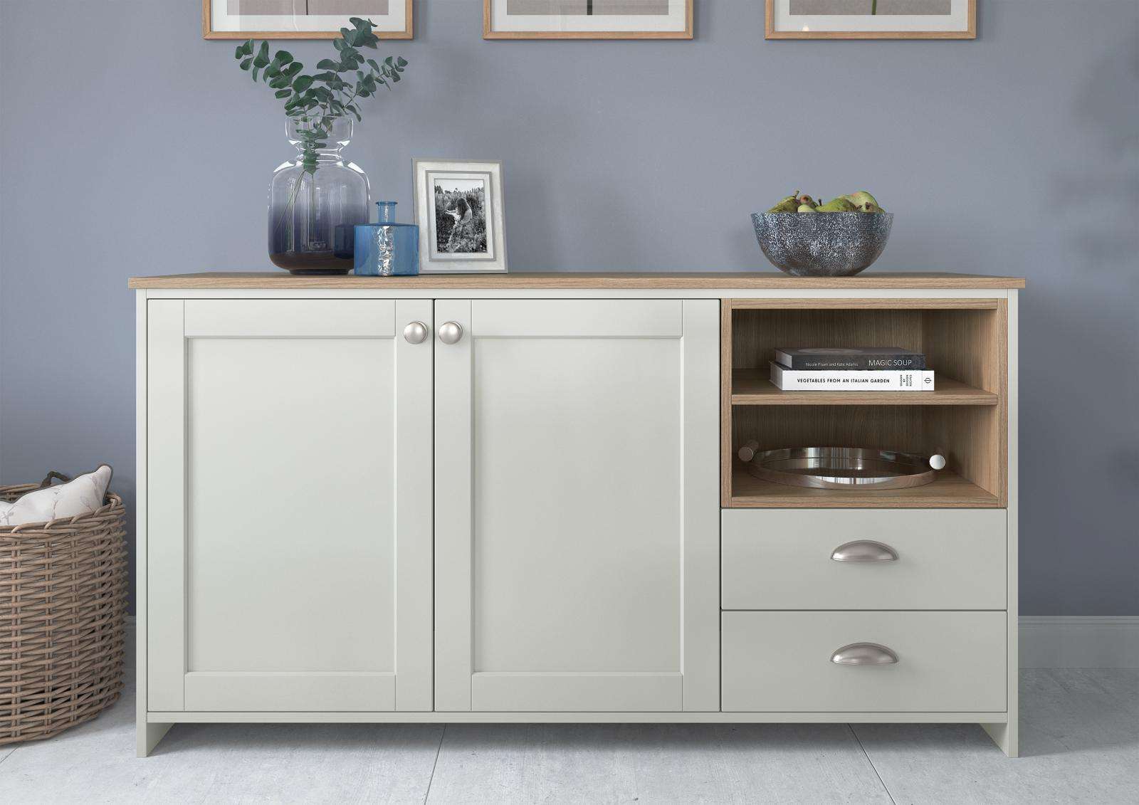 contemporary shaker style country kitchen sideboard
