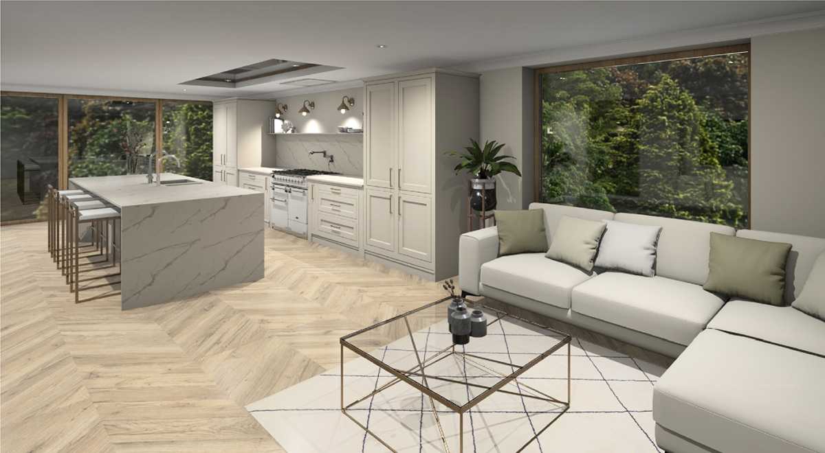 inframe shaker style kitchen painted shell