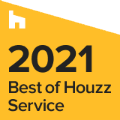 best of houzz service 2021 badge