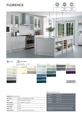 Contemporary light grey shaker door info sheet thumbnail