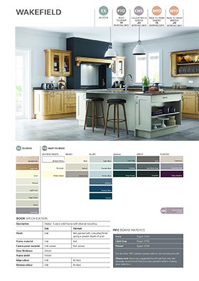 Shaker style kitchen door information sheet thumbnail