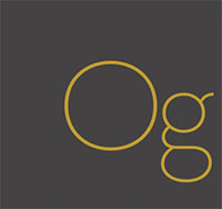 OGK logo grey background