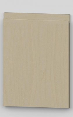 Vertical birch veneer j-pull flat door - oiled bm0