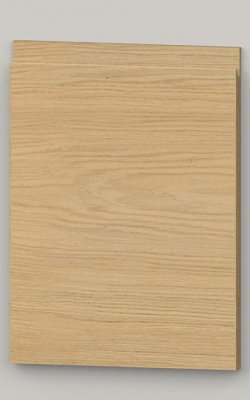 TP21SY horizontal oak veneered door with J pull handle - untreated k0