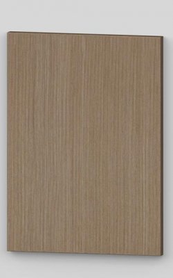 Flush door with technical veneer finish - wild brown
