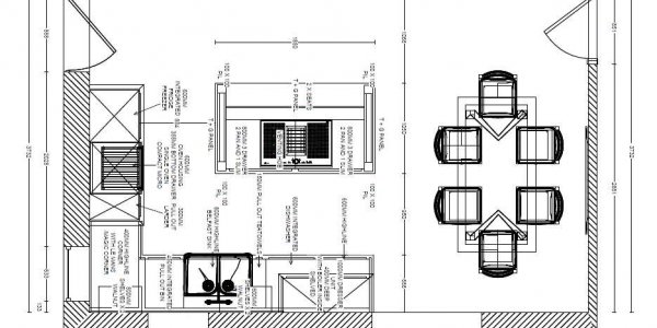Inframe shaker style kitchen layout