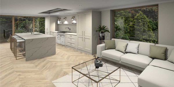 inframe shaker style kitchen painted shell